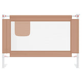 Toddler Safety Bed Rail Taupe 100x25 cm Fabric 10217