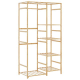 Clothes Rack with Shelves 100x50x184.5 cm Bamboo 4008920