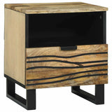 Bedside Cabinet Brown 40 x 33 x 46 cm Solid Acacia wood 4017942