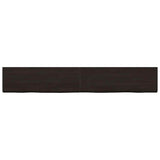 Table Top Dark Brown 180x40x cm Treated Solid Wood Oak 3156452