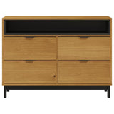 Drawer Cabinet FLAM 110x40x80 cm Solid Wood Pine 376070