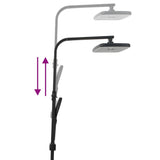 Dual Head Shower Set with Mixer and Hose Black Brass 4013454