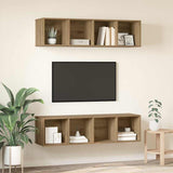 TV Cabinet Set 2 pcs Artisan Oak 37 x 37 x 142.5 cm 3393527