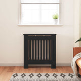 Radiator Cover Black 78 x 19 x 81.5cm Engineered Wood 3403242