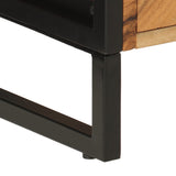 Bathroom Cabinet 55x35x60 cm Solid Wood Acacia and Iron 372747