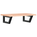 Basin Shelf Wall Mounted Steel and Solid Wood Oak 3302563