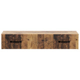 Wall-Mounted Side Table Old Wood 87.5 x 34.5 x 17 cm 899013