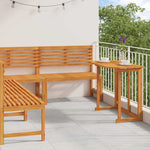 Garden Bench Set 4 pcs Brown Solid acacia wood 3328693