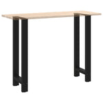 ZNTS Coffee Table Legs Black 2 pcs 40x cm Steel 4013336