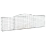 Arched Gabion Baskets 3 pcs 400x30x100/120 cm Galvanised Iron 3146867