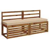 2-Piece Bench Cushions SOEST 2 pcs 100% Polyester Cream 949915