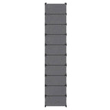 244920 Interlocking Shoe Organiser with 10 Compartments Black