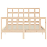 Bed Frame without Mattress 140x200 cm Solid Wood Pine 3192101