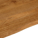 Table Top Live Edge 90x80x3.8 cm Solid Wood Mango 370603