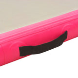 Inflatable Gymnastics Mat with Pump 300x100x10 cm PVC Pink 91912