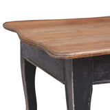 Coffee Table Black 120x60x45 cm Solid Mahogany Wood 283904