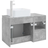 Bathroom Furniture Set 2 pcs Concrete Grey Engineered Wood 3404047