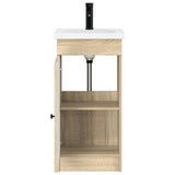 Bathroom Vanity with Sink Sonoma Oak 42 x 40 x 84.5 cm 890056