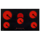 Ceramic Hob with 5 Burners Touch Control 77 cm 8500 W 51440