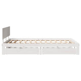 Bed Frame with Drawers without Mattress White 120x200 cm 3301983