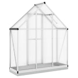 Greenhouse with Base Frame Silver 169x58x202 cm Aluminium 4005819