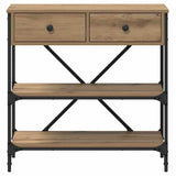 Console Table with Drawer Brown 75 x 34.5 x 75 cm Wood 871313