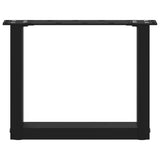 Coffee Table Legs U-Shaped 2 pcs Black 30x cm Steel 4013128