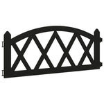 Lawn Edgings 17 pcs Black 10 m PP 318297