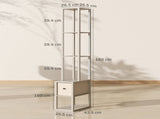 Bathroom Storage Cabinet-White 13939003
