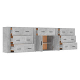 Sideboards 3 pcs Concrete Grey Engineered Wood 3185427