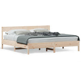 Bed Frame without Mattress 200x200 cm Solid Wood Pine 3216200