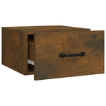 ZNTS Wall-mounted Bedside Cabinets 2 pcs Smoked Oak 35x35x20 cm 817580