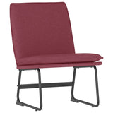 Lounge Chair Wine Red 52x75x76 cm Fabric 351315