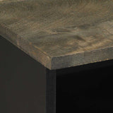 Bedside Cabinets 2 pcs Black 40x33x46 cm Solid Wood Mango 4017691