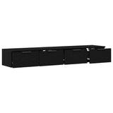 Wall-mounted Cabinet 2 pcs Black Oak 68 x 30 x 20 cm 3333074