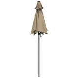Garden Parasol Taupe 200x224 cm Aluminium 47207