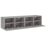 TV Wall Cabinets 2 pcs Grey Sonoma 60x30x30 cm Engineered Wood 836865