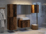 Bathroom Cabinet Set 5 pcs Old Wood Engineered Wood 3407317