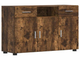 Wooden Cabinet Smoked Oak 88.5 x 30.5 x 73 cm Engineered Wood 880286