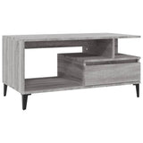 Coffee Table Grey Sonoma 90x49x45 cm Engineered Wood 819626
