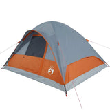 Family Tent Dome 6-Person Orange Waterproof 94553