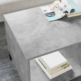 Coffee Table Concrete Grey 90 x 49 x 46 cm Engineered Wood 883447