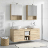 Bathroom Furniture Set 5 pcs Sonoma Oak 3406721