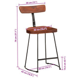 Bar Stools 2 pcs 49x43x79 cm Solid Wood Mango 4013526