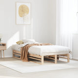Bed Frame without Mattress 90x190 cm Single Solid Wood Pine 850860