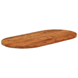 Table Top 100x50x2.5 cm Oval Solid Wood Acacia 370086
