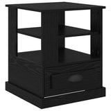 Bedside Cabinet Black Oak 50 x 50 x 60 cm Engineered Wood 881410