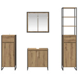 Bathroom Furniture Set with Drawer Artisan Oak Engineered Wood 3403057