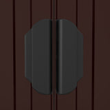 Garden Shed Dark Brown 192x606x223 cm Galvanised Steel 3147465