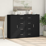 Sideboards 2 pcs Black 60x31x84 cm Engineered Wood 3276589
